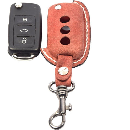Handgemaakt Volkswagen Sleutel Cover | Lederen sleutelhoesje | beschermhoesje | autosleutel