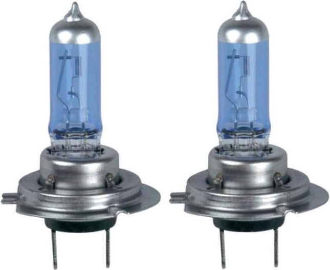 2 STUKS 12V 60/55W H4 P43t Halogeenlamp 6500K Auto Halogeenlamp Xenon Donkerblauw Glas Super Wit Hoog Wattage Lamp Off Road Gebruik H4 autolampen - H4 - 12V 55W - 2 Stuk | Blauw
