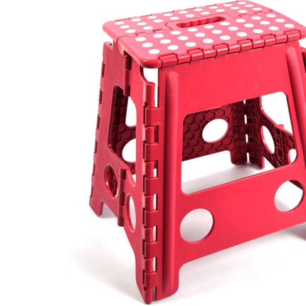 Opstapkruk - opstapkrukje - Badkamerkrukje  - Kruk - Badkamerkruk - Krukje - Trappetje - Kleine trap - Design - Kunststof - Kruk super handig - Krukje - Keukentrap - Keukentrapje - Opvouwbaar -Roze 39 cm - tot 150 kg