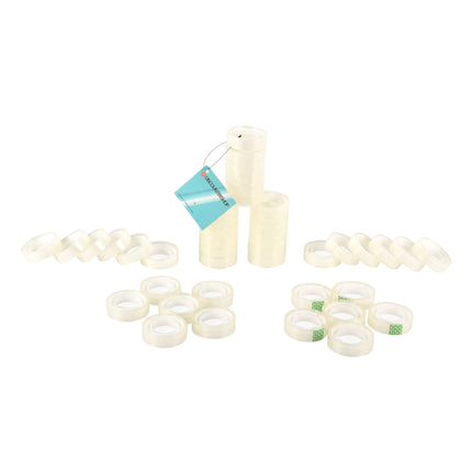 Verpakkingstape Rol met 7 Sets Doorzichtige Plakband - 42 rollen - Handig voor Thuisgebruik - 4cm x 1.2cm - 245g