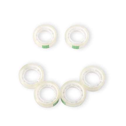 10 Sets Transparante Verpakkingstape Rol - Karton Tape 4cm x 1.2cm - 350g Gewicht - Polyester/Plastic Materiaal - 60 Rollen Plakband van 12mmx10m