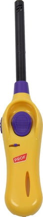 Aansteker met kinderbescherming - Barbecue aansteker - Pakket van 2x stuks BBQ aanstekers navulbaar| A Kwaliteit |Kinderbescherming/Kinderslot |2x Geel oranje | 22 cm