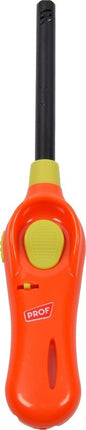Aansteker met kinderbescherming - Barbecue aansteker - Pakket van 2x stuks BBQ aanstekers navulbaar| A Kwaliteit |Kinderbescherming/Kinderslot |2x Geel oranje | 22 cm