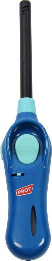 Aansteker Pakket van 1x stuk BBQ aanstekers navulbaar| A Kwaliteit |Kinderbescherming/Kinderslot Donker blauw 26 cm
