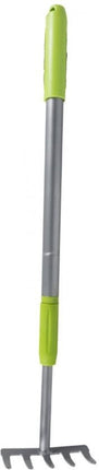 Handige Tuinset 6 delig - 2 Snoeischaren - Hark - schep - schoffel - Telescopische Hark 63-90Cm