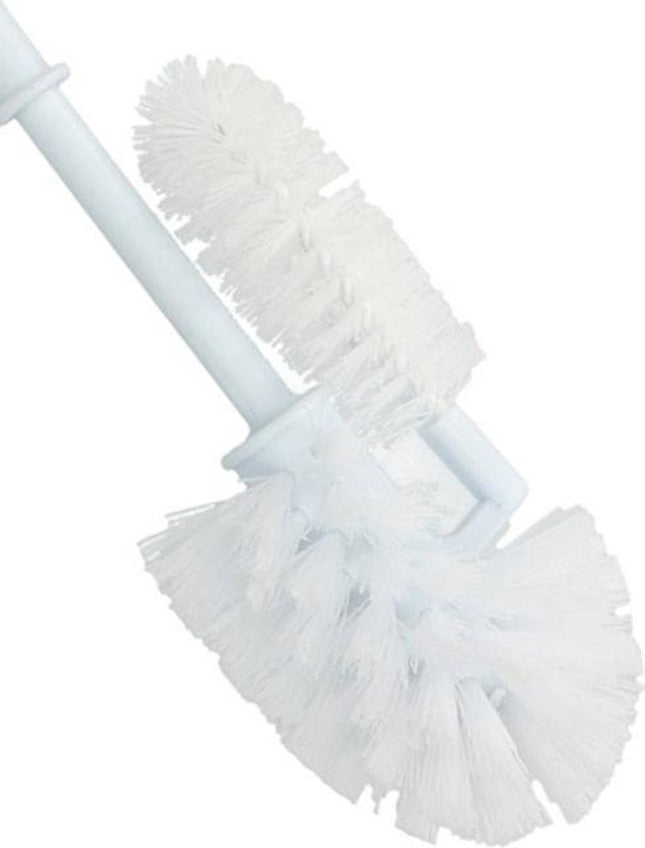 2x Kunststof toiletborstels / wc borstel met randreiniger - 37 cm