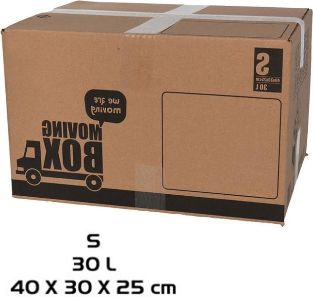 Verhuisdoos - 10 stuks - 30 liter - Professioneel, Stevig Verhuisdozen en stevig 40 x 30 x 25 cm