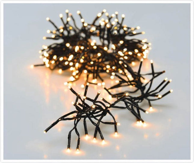 Clusterverlichting - 384 LED - 2.8m - extra warm wit - kerst – clusterverlichting- feestdagen - winter - verlichting - binnen - buiten – sfeer