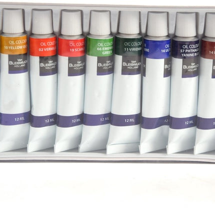 Acrylverf Set met 12 kleuren Tubes |12 x 12 ml| Hoge kwaliteit niet giftige rijke pigmenten Perfect voor papier steen hout T-Shirt Canvas, ideaal voor kinderen en volwassenen, beginners of professioneel