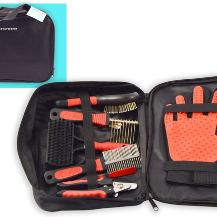 Honden Verzorging set verzorgingset 8-in 1 - Hondenborstel Langharig - Verzorgingsset voor Huisdieren-Hondenkam - Klittenkam