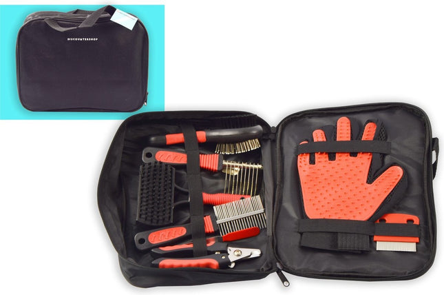 Honden Verzorging set verzorgingset 8-in 1 - Hondenborstel Langharig - Verzorgingsset voor Huisdieren-Hondenkam - Klittenkam