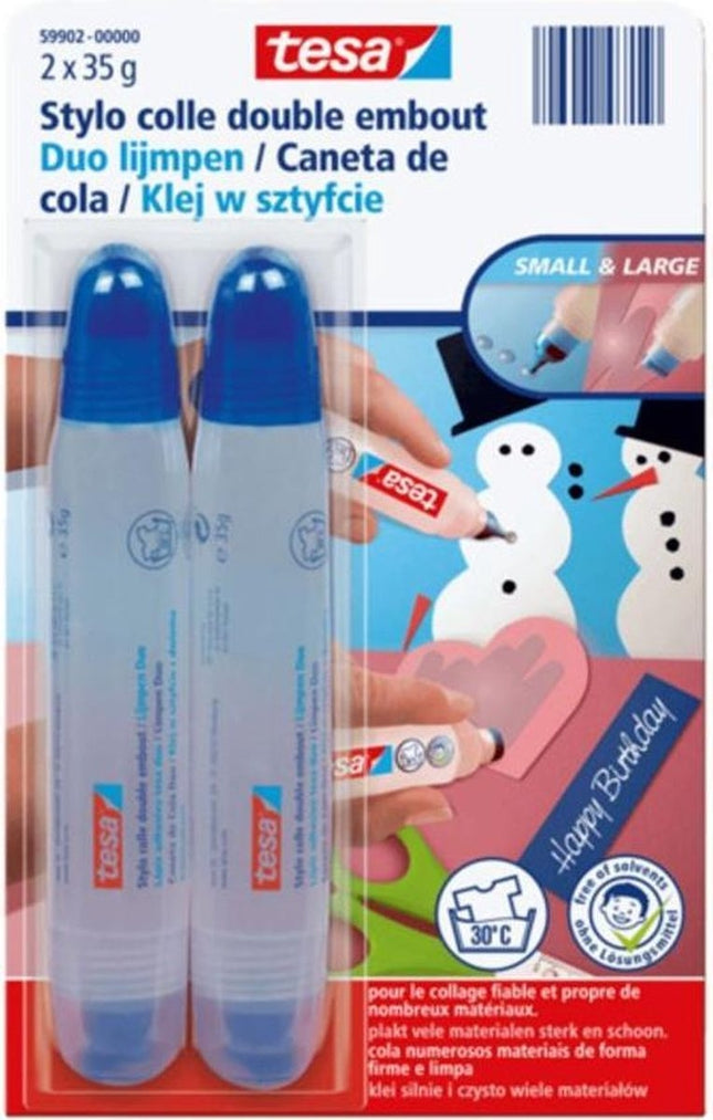 Tesa Glue Pen Duo 2x 35 Gram - Lijm - Hobbylijm - lijmpen