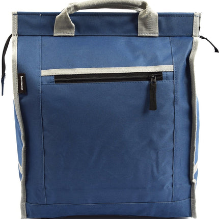 Fietstas blauw Canvas - Boodschappentas met Canvas Handvatten Blauw - Fietstas - Fietstassen - Enkele fietstas - fietstas enkel - Fiets boodschappentas