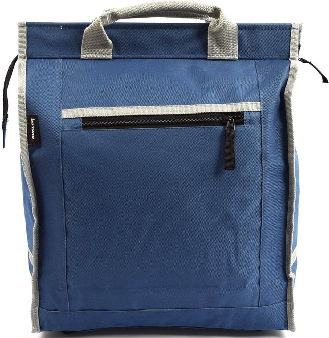 Fietstas blauw Canvas - Boodschappentas met Canvas Handvatten Blauw - Fietstas - Fietstassen - Enkele fietstas - fietstas enkel - Fiets boodschappentas