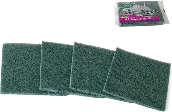 12x Schuurspons Groen |Schuurpads| Schuursponsjes voor pannen | Schuurlapje |19.5x14x1cm
