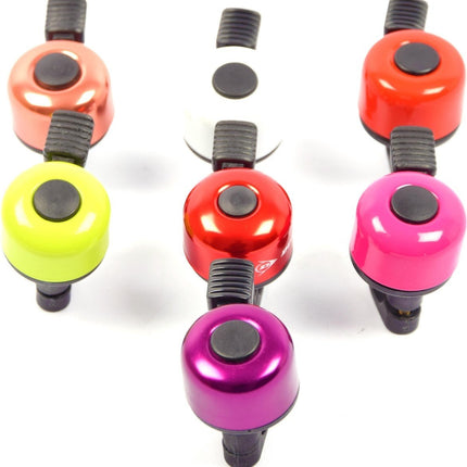 Let op! 8 x Stoere Fietsbel - Racefiets - Kinderfiets - Geluid - Diverse Kleuren - Combinatie set