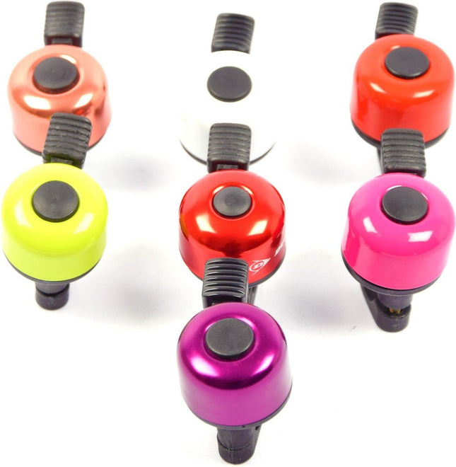 Let op! 8 x Stoere Fietsbel - Racefiets - Kinderfiets - Geluid - Diverse Kleuren - Combinatie set