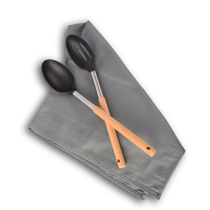 Durable Duo Van Bruin/Zwart Opschepper | Houten Grip | Multifunctioneel Keukengerei