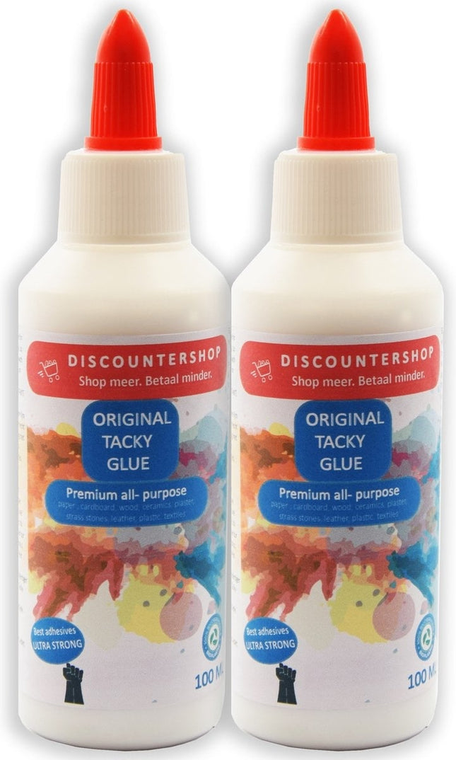 Tacky lijm met inhoud van 100 ML - 2 stuks in de verpakking - 200 ML