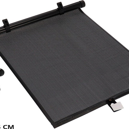 Zonwering Zonnescherm Auto UV Protectie 2 Stuks Autozonwering Voor Autoraam Zijruit - Zwart-