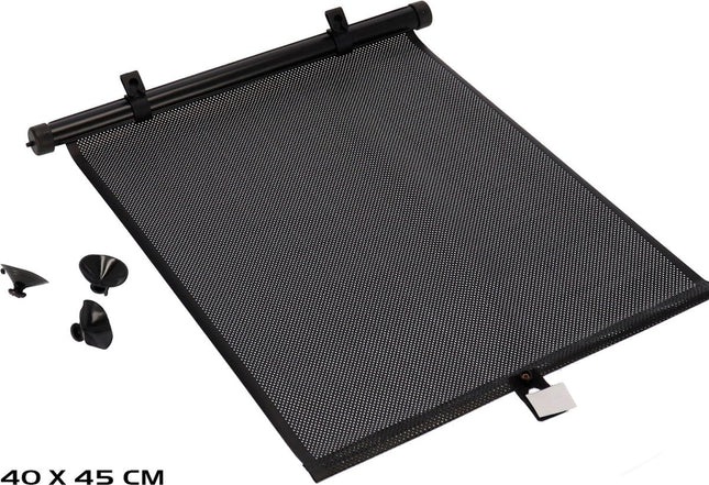 Zonwering Zonnescherm Auto UV Protectie 2 Stuks Autozonwering Voor Autoraam Zijruit - Zwart-