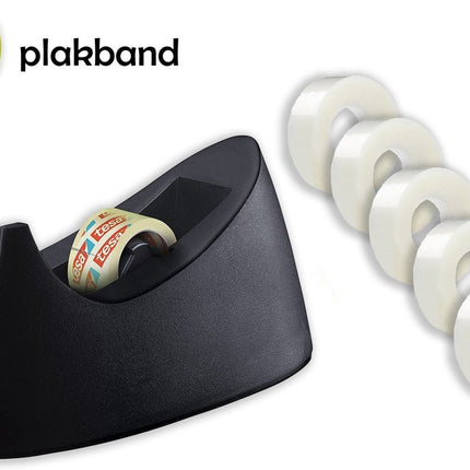 Plakbandhouder – Zwaar Model – Inclusief 7 Rollen Plakband – Tape Dispenser – Kantoor Artikelen – Bureau Accessoires – Kantoorbenodigdheden – Schoolspullen – School – Plakband