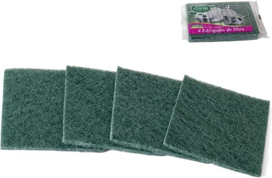 8x Schuurspons Groen |Schuurpads| Schuursponsjes voor pannen | Schuurlapje |19.5x14x1cm