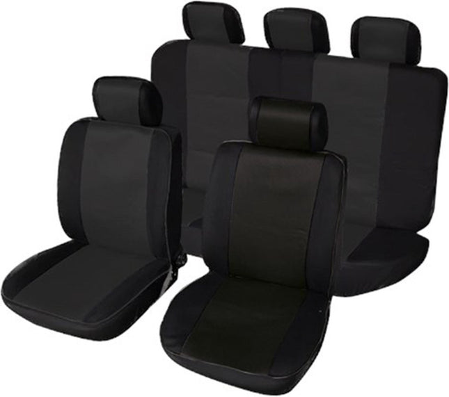 Autostoelhoezen 11-delig Universeel | Zwart | Stoelhoesset | Auto | Stoel/Stoelen | Hoes