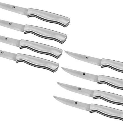 Steakmes 8 stuks 22.5cm - RVS steakmes 8 stuks