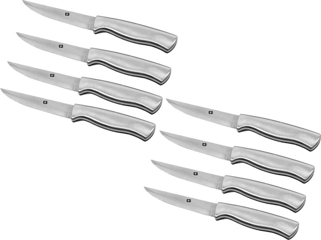 Steakmes 8 stuks 22.5cm - RVS steakmes 8 stuks