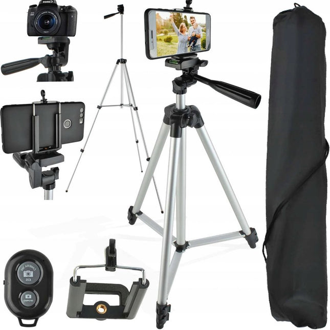 Lichtgewicht statief voor camera & smartphone met afstandsbediening - Tripod smartphone