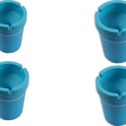 4 stuks Bekerhouder Autoasbak voor in de auto - Autoasbak - auto accessoires - blauw