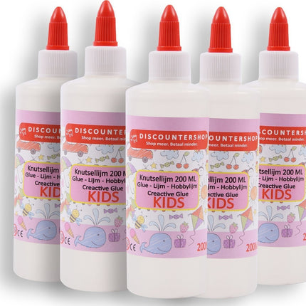 5x-Knutsellijm 1000ml - Lijm - All purpose glue - Glue - Kinderlijm - Knutselen - Goedkope knutsellijm - Doorzichtige knutsellijm - Knutsellijm 1000 ml - Lijm - All purpose glue - Glue - Kinderlijm - Knutselen - Goedkope knutsellijm -