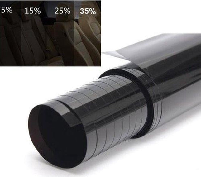 Zelfklevend Raamfolie zwart 300 x 76cm 25% lichtdoorlatend
