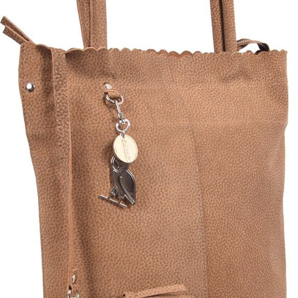 Shopper van 4East met kleine portemonnee, Leren Shopper Zichron 4East bruin