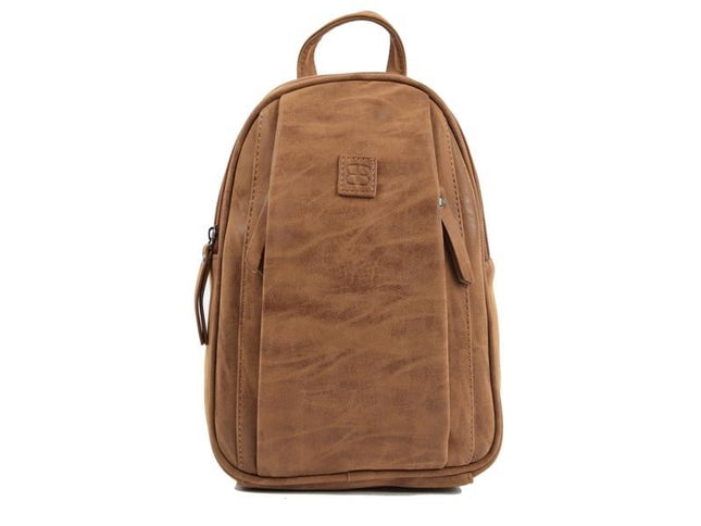 Bicky Bernard Rugzak 7 Litre - Schoudertas - Crossbodytas - tassen - tassen dames - tassen kopen - tassen hengsel - tassen Camel - Cognac - Dames tas - handtas - handtassen - handtas dames - handtassen dames - handtas Camel - Cognac