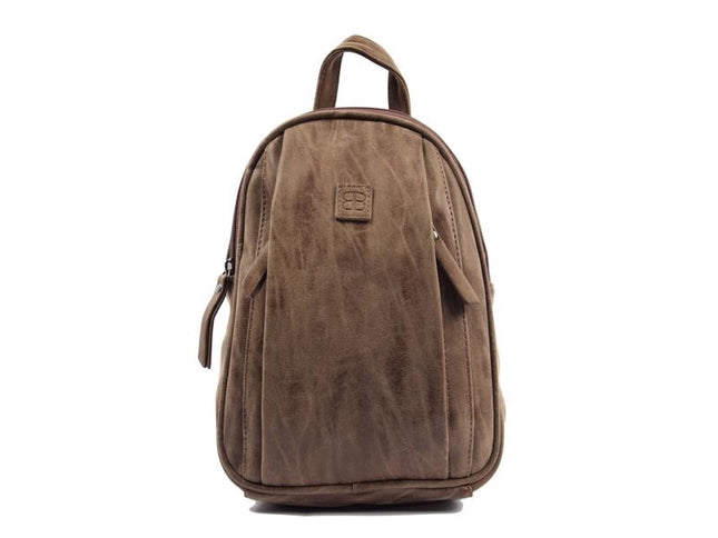 Bicky Bernard Rugzak 7 Litre - Schoudertas - Crossbodytas - tassen - tassen dames - tassen kopen - tassen hengsel - tassen Bruin - Donkerbruin - Dames tas - handtas - handtassen - handtas dames - handtassen dames - handtas Bruin - Donkerbruin