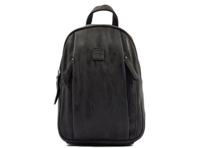 Trendy Rugzak Met 7 Liter Capaciteit - 4 Vakken - Stijlvolle Laptop Rugzak Van Imitatieleer - 26Cmx 28Cmx9Cm  