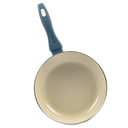 Duurzame Anti-aanbak Koekenpan - Keramiek En Rvs - 24 cm - Licht Blauw 