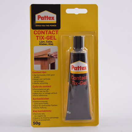 PattexContactlijm Transparant – 2 Tubes van 50g (100g Totaal) – Sterke Lijm voor Hout, Metaal, Kunststof & Leder – Sneldrogend en Hittebestendig