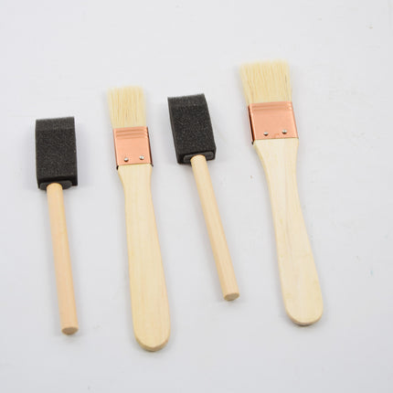 Spons Schilderskwast - Painting Brush Set - Schilderen verf kwasten 25 stuks- 2 x foambrush DIY