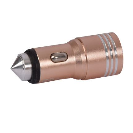 USB Autolader | Autolader | 2 Poorten | Roze | Laad Meerdere Apparaten Onderweg | Geschikt voor Apple iPad & iPhone en Meer!