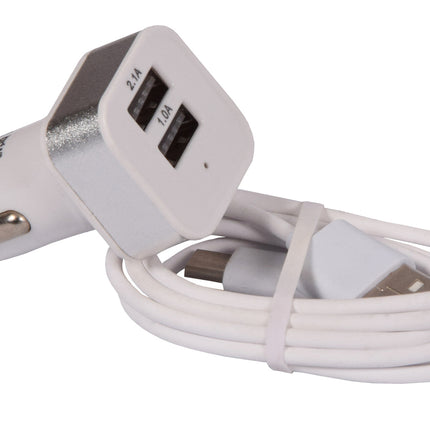 USB Autolader | Universele | USB Oplader | Voor Sigarettenaansteker | Autoaccessoires | Autolader | Veelzijdige Auto Oplader voor GPS, MP3 & Power Bank