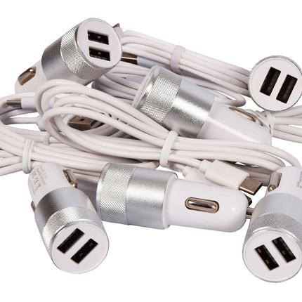 Oplader Kabel | USB-C naar USB-A | Snelle Data | USB C Kabel | En Oplaadsnoer voor Telefoons, Samsung Compatibel, Duurzaam TPE Materiaal | Eco-vriendelijke Keuze | Wit
