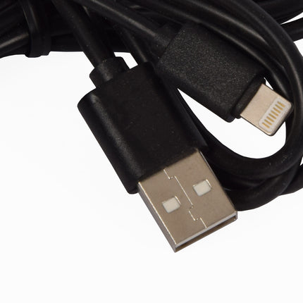 USB Kabel | Oplader Kabel | Type C naar USB-A | Universele | Zwart | Compatibel met Apple iPhone, Samsung, Milieuvriendelijk TPE, Slijtvast en Flexibel
