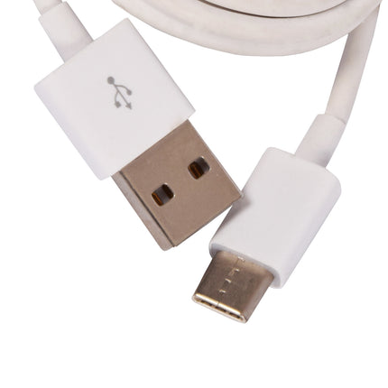 Oplader Kabel | USB-C naar USB-A | Snelle Data | USB C Kabel | En Oplaadsnoer voor Telefoons, Samsung Compatibel, Duurzaam TPE Materiaal | Eco-vriendelijke Keuze | Wit