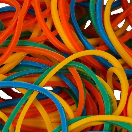 Kleurige Rubberen Elastiekjes: Perfect voor Knutselen, Hobby's & Thuisgebruik!