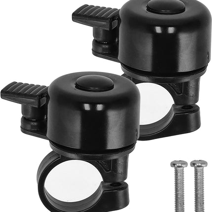 Zwarte Fietsbel 35mm - Fietsbel voor Racefiets, Stadfiets, MTB & Meer - Goedkope Fietsaccessoire