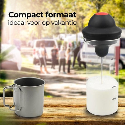 Elektrische Melkopschuimer RVS - schuimer Handmatig- Melkschuimer - Anti aankoek Glas - Melkopschuimer - Draadloos Melk Opschuimer voor Cappuccino - Latte Macchiato-BPA Vrij- Roestvrijstaal - Geschikt voor alle soorten Melk - Opschuimen en Verwarmen