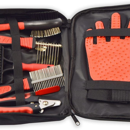 Honden Verzorging set verzorgingset 8-in 1 - Hondenborstel Langharig - Verzorgingsset voor Huisdieren-Hondenkam - Klittenkam